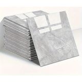 Mermer Desen Duvar Sticker Gri 30 x 30 cm 1 Adet - Renkli - standart