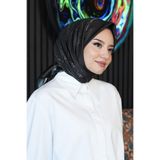 Mermer Desen Siyah Soft Pamuk Eşarp Çok Renkli8