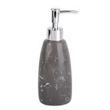 Mermer Desenli Gri Sıvı Sabunluk 8X8X17Cm 300Ml
