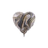 Mermer Desenli Kalp Folyo, 4