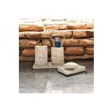 Mermer Desenli Lüks Banyo Seti - 4 Parça