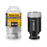 Mermer & Granit Delme Panç M14 - 20 mm - Ahşap