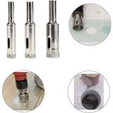 Mermer Granit Fayans Cam Yuvarlak Delme Pancı 10MM 12MM 14MM Elmas Uç Delik Açma Matkap Karot 3 Lü - 0- Koyu Mavi