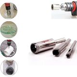 Mermer Granit Fayans Cam Yuvarlak Delme Pancı 3mm 4mm 12MM Elmas Uç Delik Açma Matkap Karot 3 Parça - Altın