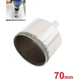 Mermer Granit Fayans Porselen Cam 70MM Yuvarlak Delme Pancı Elmas Uçlu Delik Açma Karot Matkap Uc - Çok Renkli