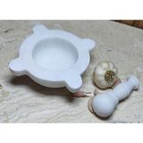 Mermer Kulaklı Havan Seti Doğaltaş 10CM Beyaz