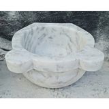 Mermer Kurna, Kurna, Hamam Kurnası, Banyo Kurnası,mermer Banyo Kurnası - Beyaz