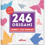 Mermer ve Çiçek Origami 246 Kağıt Katlama Sanatı - Standart
