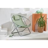 Mern Living Kanvas Katlanır Sandalye - Lüks Sling Accent İskandinav Papasan Sandalyesi, Veranda, Bahçe, Oturma Odaları, Havuz Kenarları ve Yatak Odaları için, İç ve Dış Mekan, Modern Mobilya (Tuval,