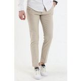 Mero Life Erkek Krem Italyan Kesim Slim Fit Kaliteli Esnek Likralı Bilek Boy Kumaş Pantolon