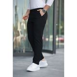 Mero Life Erkek Siyah Italyan Kesim Slimfit Kumaş Pantolon - 32
