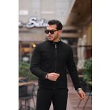 Mero Life Erkek Siyah Mevsimlik Dar Kesim Süet Ceket & Mont