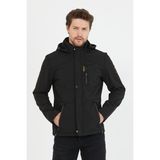 Mero Life Erkek Su ve Rüzgar Geçirmez Softshell Mont - 2XL - Siyah