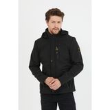 Mero Life Erkek Su ve Rüzgar Geçirmez Softshell Mont - 4XL - Siyah