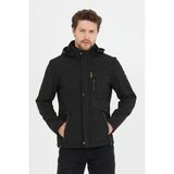 Mero Life Erkek Su ve Rüzgar Geçirmez Softshell Mont - Siyah