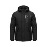 Mero Life Outdoor Su Ve Rüzgar Geçirmez Kapitone Içi Kürklü Softshell Mont Siyah