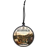 Meröka Diyarbakır Şehri Tasarımlı Oto Kokusu,araba Kokusu,oto Aksesuarı ve Dikiz Ayna Süsü
