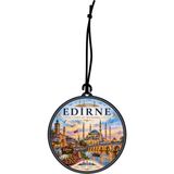 Meröka Edirne Şehri Tasarımlı Oto Kokusu,araba Kokusu,oto Aksesuarı ve Dikiz Ayna Süsü