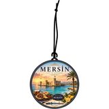 Meröka Mersin Şehri Tasarımlı Oto Kokusu,araba Kokusu,oto Aksesuarı ve Dikiz Ayna Süsü
