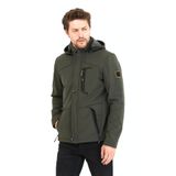 MeroLife Mero Life Erkek Haki Kapüşonlu Su Ve Rüzgar Geçirmez Softshell Mont M Mero-55NM