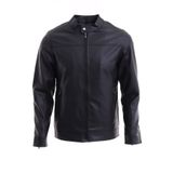 MeroLife Mero Life Erkek Siyah Yeni Sezon Deri Ceket Mont 2XL Mero-588NM
