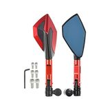 Merpa 8-10 mm Ters 10 m Kırmızı CNC Alüminyum Düz Motosiklet Aynası