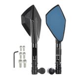 merpa Motosiklet Aynası Cnc Alüminyum Düz 8-10mm/ters 10m Siyah Renk