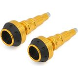 Merpa Motosiklet Koruma Takozu Seti (Sağ-Sol) Profesyönel 140MM - Sarı