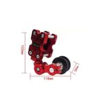 merpa ÜNVERSAL MOTOSİKLET ZİNCİR GERGİSİ CNC SİLİNDİRLİ KIRMIZI