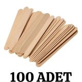 Merpak Ambalaj Abeslang 100'LÜ Tahta Dil Basacağı Ahşap Çubuk Dil Basma Çubuğu Ağda Spatulası