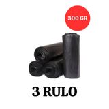 Merpak Ambalaj Kalın Çöp Torbası 300 gr X 3 Rulo Siyah Çöp Poşeti Jumbo 80x110 Cm Endüstriyel Çöp Torbası