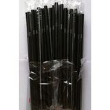 Merpak Ambalaj Kalın Pipet 50'li x 5 PAKET(250 Adet) Jelatinli Sargılı Pipet Frozen Körüklü Pipet - Siyah