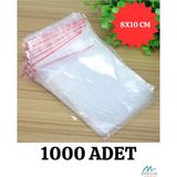 Merpak Ambalaj Kilitli Torba Şeffaf Kilitli Poşet Naylon Torba 8x10 cm 1000'LI