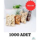 Merpak Ambalaj Kilitli Torba Şeffaf Kilitli Poşet Naylon Torba 9x11 cm 1000'LI