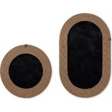 Merplush Peluş Banyo Paspası Takımı 2'li 60X100 + 60X60 cm Örgü Halat Kenarlı Süet Taban - Siyah - Camel