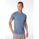 MERRELL Mavi Erkek O Yaka Baskılı T-Shirt M3TEND_TEND, M, 5003145735002