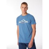 Merrell Mavi Erkek O Yaka Baskılı T-Shirt M4Taurusm_Taurus M - XL