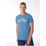 Merrell Mavi Erkek O Yaka Baskılı T-Shirt M4TAURUSM_TAURUS M