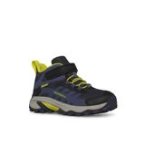 MERRELL Moab Speed 2 Mid A/C Waterproof Erkek Çocuk Outdoor Bot, 31 EU, MK267543, Mavi - Siyah, Erkek Çocuk