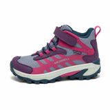 Merrell MOAB SPEED 2 MID A/C WTRPF Unisex Çocuk BOT, BERRY/NAVY, 29