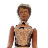 Merrimix 149 cm Destiny Şişme Şişirme Bebek, Hizmetçi Kostümü, Erkekler için Gag Hediyeleri, Bekarlığa Veda Partisi Hediyeleri + Bekarlığa Veda Partisi Aksesuarları, Blow Up Bebekler, Komik Bekarlığa