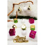 Merry Christmas Karışık Yılbaşı Süs Paketi 5Cm Xxl