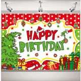 Merry Grinchmas Dekorasyon Afiş Doğum Günü Fonu Noel Doğum Günü Partisi Fotoğraf Süslemeleri Çocuk Doğum Günü Partisi Afiş Grinchmas Parti Dekorasyon Malzemeleri 5x3ft