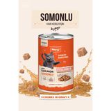 Merry Kısırlaştırılmış Kediler Için Somonlu Parça Etli Konserve Yaş Kedi Maması 400 G