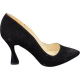 Merry Pace 6395161Z 9 cm Topuk Boyu Süet Sivri Burun Kadın Stiletto Ayakkabı - Siyah Süet