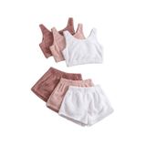 Merry See 3 Lü Set Kolsuz Askılı Peluş Polar Alt Üst Şortlu Pijama Takımı Çok Renkli S