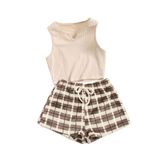 Merry See Altı Peluş Polar Üstü Örme Kolsuz Pijama Takımı Çok Renkli L