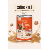 Merry Yetişkin Kediler Için Sığır Etli Parça Etli Konserve Yaş Kedi Maması 400 G