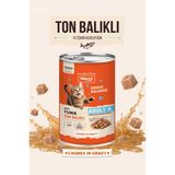 Merry Yetişkin Kediler Için Ton Balıklı Parça Etli Konserve Yaş Kedi Maması 400 G