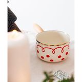 Merry Yılbaşı Özel Emaye Derin Tava 16cm (1,3 Litre) Renkli Antibakteriyel Alüminyum Malzeme